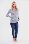 Блуза Цветы для беременных и кормящих мам