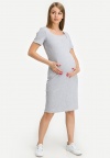 Платье для беременных и кормящих мам серый